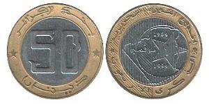 50 Dinar Algeria (1962 - ) Bimetall 