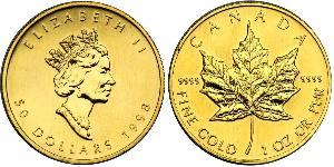 50 Dollar Kanada Gold Elizabeth II (1926-2022)