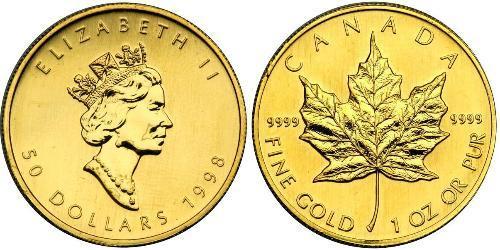 50 Dollar Kanada Gold Elizabeth II (1926-2022)