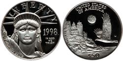 50 Dollar Vereinigten Staaten von Amerika (1776 - ) Platin 