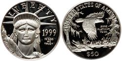 50 Dollar Vereinigten Staaten von Amerika (1776 - ) Platin 