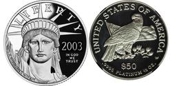 50 Dollar Vereinigten Staaten von Amerika (1776 - ) Platin 