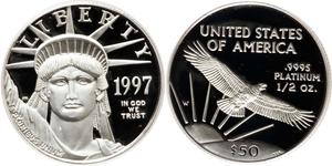 50 Dollar Vereinigten Staaten von Amerika (1776 - ) Platin 