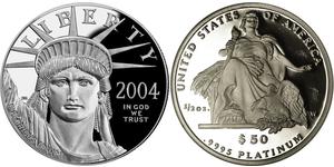 50 Dollar Vereinigten Staaten von Amerika (1776 - ) Platin 