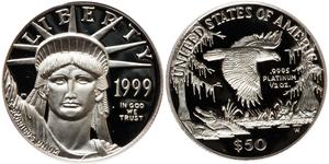 50 Dollar Vereinigten Staaten von Amerika (1776 - ) Platin 