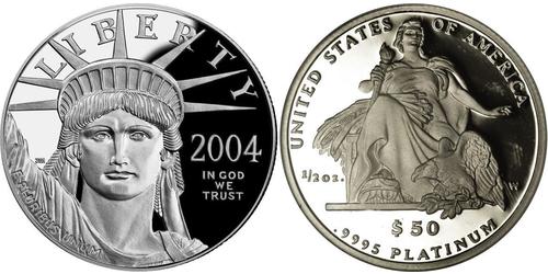 50 Dollar Vereinigten Staaten von Amerika (1776 - ) Platin 