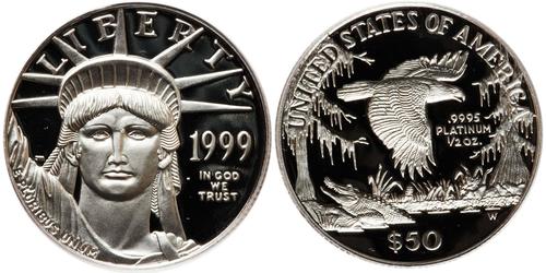 50 Dollar Vereinigten Staaten von Amerika (1776 - ) Platin 