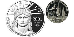 50 Dollar USA (1776 - ) Platinum 