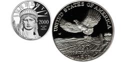 50 Dollar USA (1776 - ) Platinum 