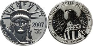50 Dollar 美利堅合眾國 (1776 - ) Platinum 