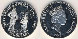 50 Dollar Cook Islands (1965 - ) Silver 