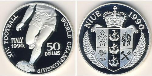 50 Dollar Niue (1974 - ) Silver 