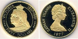 50 Dollar 開曼群島 (1670 - ) 金 
