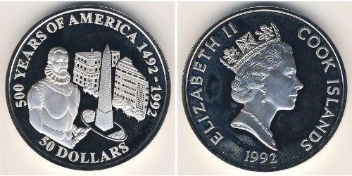 50 Dollar Cook Islands (1965 - ) 銀 