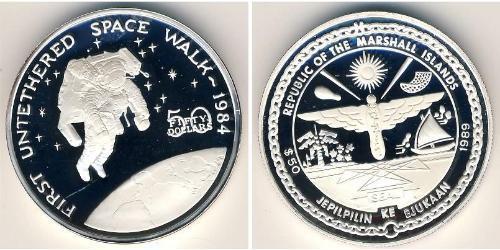 50 Dollar 馬紹爾群島 (1979 - ) 銀 