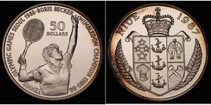 50 Dollaro Niue (1974 - ) Argento 