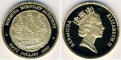 50 Dollaro Bermuda Oro Elisabetta II (1926-2022)