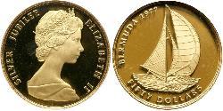 50 Dollaro Bermuda Oro Elisabetta II (1926-2022)