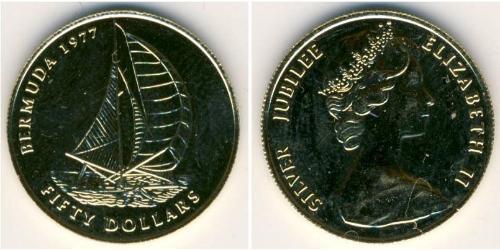 50 Dollaro Bermuda Oro Elisabetta II (1926-2022)