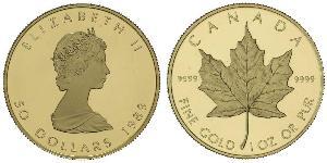 50 Dollaro Canada Oro Elisabetta II (1926-2022)