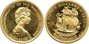 50 Dólar Bahamas (1973 - ) Oro Isabel II (1926-2022)