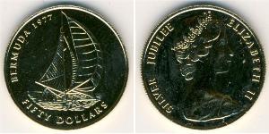 50 Dólar Bermudas Oro Isabel II (1926-2022)