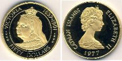 50 Dólar Islas Caimán Oro 