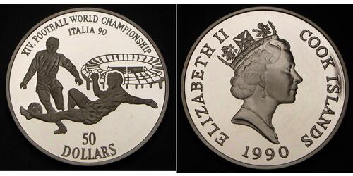 50 Dólar Cook Islands (1965 - ) Plata 