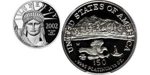 50 Dólar Estados Unidos de América (1776 - ) Platino 