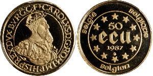 50 Ecu Belgio Oro Carlo V del Sacro Romano Impero (1500-1558)