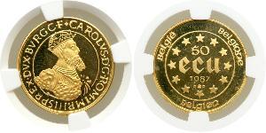 50 Ecu Belgio Oro Carlo V del Sacro Romano Impero (1500-1558)
