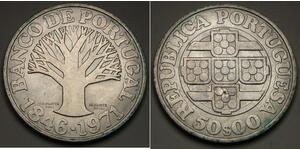 50 Escudo Estado Novo (Portugal) (1933 - 1974) Argent 