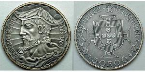 50 Escudo Estado Nuevo (Portugal) (1933 - 1974) Plata Vasco da Gama (1460 -1524)