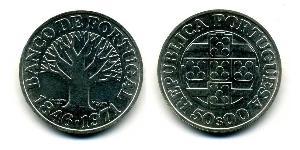 50 Escudo Estado Nuevo (Portugal) (1933 - 1974) Plata 