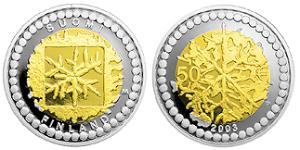 50 Euro Finlande (1917 - ) Argent/Or 