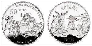 50 Euro Regno di Spagna (1976 - ) Argento 
