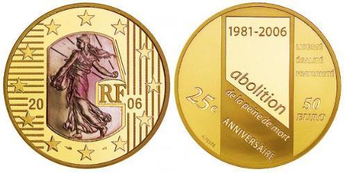 50 Euro Cinquième République (1958 - ) Or 