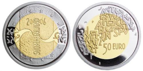 50 Euro Finlandia (1917 - ) Oro/Argento 
