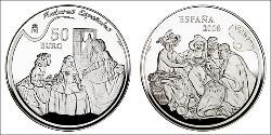 50 Euro Reino de España (1976 - ) Plata 