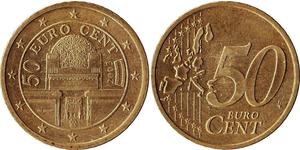 50 Eurocent Republik Österreich (1955 - ) Kupfer 