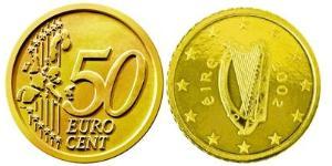 50 Eurocent Irlanda (1922 - ) Tin/Aluminio/Cobre/Zinc 