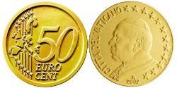 50 Eurocent Vatican (1926-) Tin/Aluminio/Cobre/Zinc John Paul II (1920 - 2005)