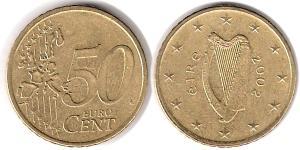 50 Eurocent Irland (1922 - ) Tin/Aluminium/Kupfer/Zink 
