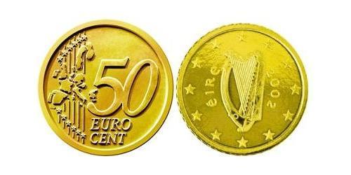 50 Eurocent Irland (1922 - ) Tin/Aluminium/Kupfer/Zink 