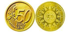 50 Eurocent Republica Portuguesa (1975 - ) Tin/Aluminium/Kupfer/Zink 