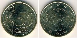 50 Eurocent San Marino (301 - ) Tin/Aluminium/Kupfer/Zink 