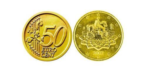 50 Eurocent Italia Tin/Rame/Alluminio/Zinco 