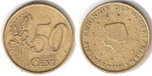 50 Eurocent Königreich der Niederlande (1815 - )  