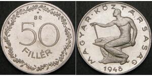 50 Filler Ungarn (1989 - ) Aluminium 