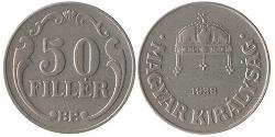 50 Filler Hungary (1989 - ) Copper/Nickel 